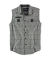 Ecko Unltd. Mens Man Of War Woven Button Up Shirt
