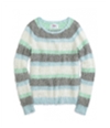 Justice Girls Fuzzy Stripe Pullover Sweater 634 5