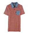 Ecko Unltd. Mens Pique Solid Color Pocket Rugby Polo Shirt