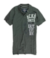 Ecko Unltd. Mens Ss Vertical Numeral Rugby Polo Shirt