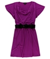 Agb Womens Belted A-Line Dress, TW2