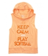 Justice Girls Keep Calm Softball Embellished T-Shirt