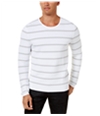 I-N-C Mens Textured Stripe Pullover Sweater