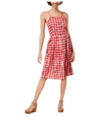 Maison Jules Womens Printed Spaghetti Strap Sundress