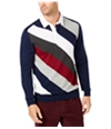 Club Room Mens Striped Rugby Polo Sweater
