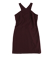 bar III Womens Solid A-line Dress mediumred XL