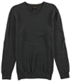 Tasso Elba Mens LS Pullover Sweater charcoalhtr M