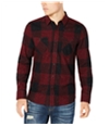 American Rag Mens Check Button Up Shirt, TW3
