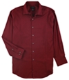 Alfani Mens Athletic Fit Button Up Dress Shirt red 16-16.5