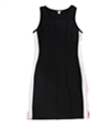 bar III Womens Varsity-Stripe Sheath Dress black XXS