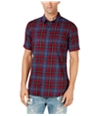 American Rag Mens Mickey Plaid Button Up Shirt
