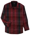 Alfani Mens Derby Plaid Ls Button Up Shirt, TW1