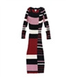 Bar Iii Womens Striped Sweater Dress, TW3