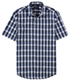 Alfani Mens Slim Fit Checked Button Up Shirt, TW1