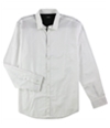 Alfani Mens Durocher Textured Button Up Shirt brightwhite L