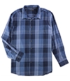Alfani Mens Plaid Ls Button Up Shirt, TW3