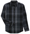 Alfani Mens Plaid Ls Button Up Shirt, TW2
