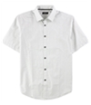 Alfani Mens Patterned Ss Button Up Shirt