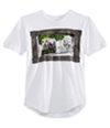 American Rag Mens Jungle Subway Graphic T-Shirt white M