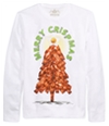 American Rag Mens Merry Crispmas Sweatshirt white S