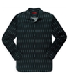 Alfani Mens Vertical Pixel Button Up Shirt