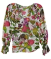 Trina Turk Womens Magnolia Floral Pullover Blouse, TW2