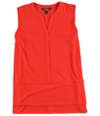 Ralph Lauren Womens Layer Tunic Blouse red L