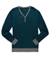 I-N-C Mens Henley Pullover Sweater greenmalachite XL