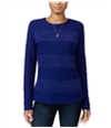 maison Jules Womens Lace Knit Sweater brightsapphire XS