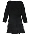 Ralph Lauren Womens Tulle-Trim Jersey Dress
