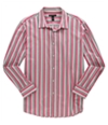 I-N-C Mens Multi Stripe Button Up Shirt radiantrose S