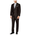 Kenneth Cole Mens Black Micro Stripe Two Button Formal Suit