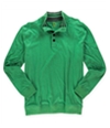 Club Room Mens Solid Henley Sweater greenglow M
