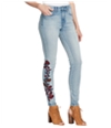 Jessica Simpson Womens Embroidered High Rise Curvy Fit Jeans