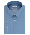 Calvin Klein Mens Non-Iron Button Up Dress Shirt empireblue 18