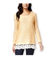 Style & Co. Womens Lace-Hem Marled Pullover Sweater, TW1