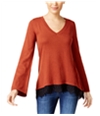 Style & Co. Womens Lace Insert Knit Sweater, TW2