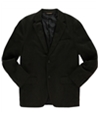 Tasso Elba Mens Microchecked Two Button Blazer Jacket