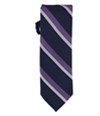 bar III Mens Denton Stripe Self-tied Necktie purple One Size