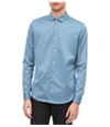 Calvin Klein Mens Dashing Through The Stripes Button Up Shirt