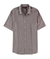 Perry Ellis Mens Slim Fit Mini Check Button Up Shirt