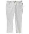 Charter Club Womens Belted Tummy-Control Casual Trouser Pants