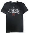 Adidas Mens Nebraska Huskers Graphic T-Shirt, TW2