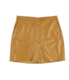 bar III Womens Faux Leather A-line Skirt cathayspice L