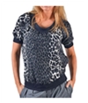 DEPT Womens 3/4 Sleeve Pullover Blouse black M