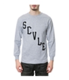 Black Scale Mens The Scvle Logo LS Graphic T-Shirt heathergrey L