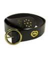Ecko Unltd. Womens Wide Graphic Rhino Heart Belt brown S