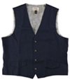 Tasso Elba Mens Linen Four Button Vest, TW5