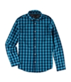 Aeropostale Mens Gingham LS Button Up Shirt 179 S
