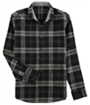 Tasso Elba Mens Plaid Button Up Shirt, TW6